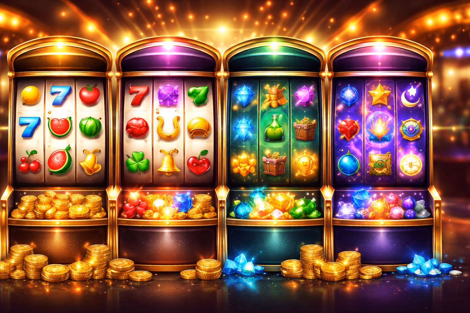 Tragamonedas destacadas y categorías de carretes XAVOGAME